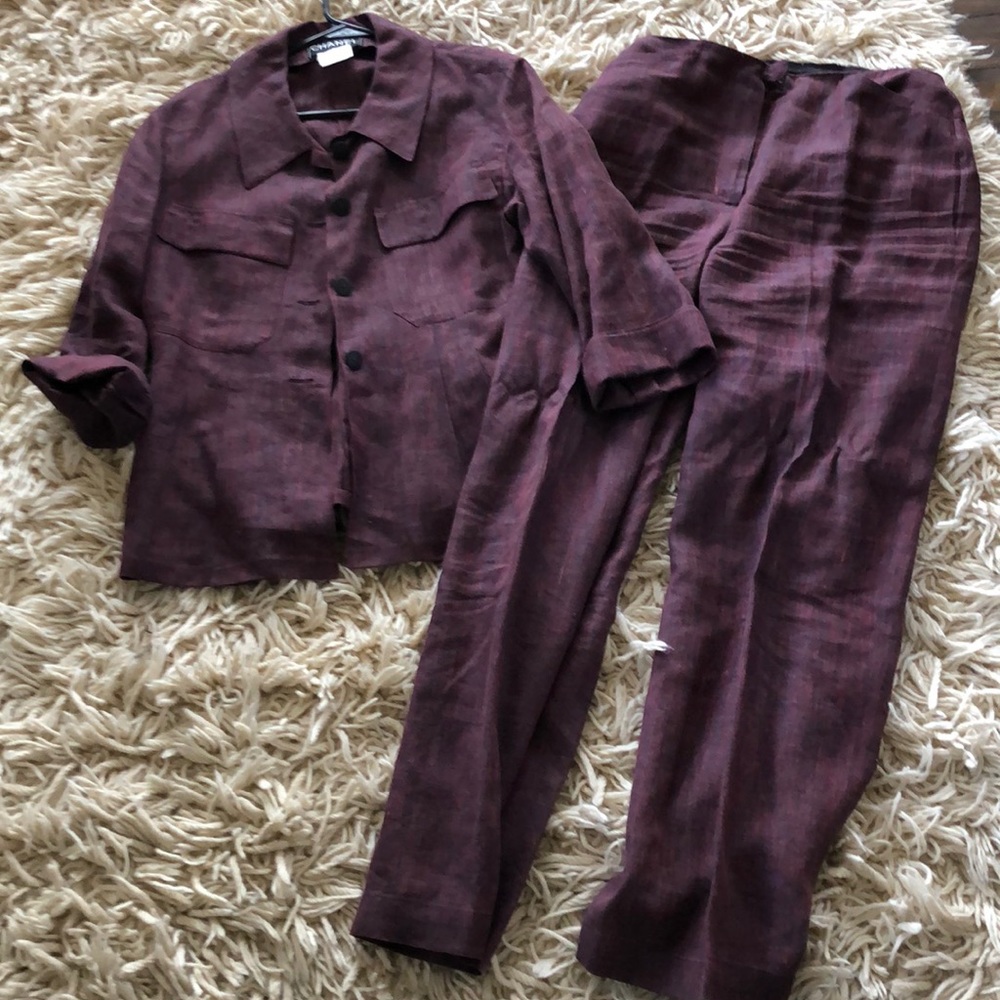 Chanel linen suit